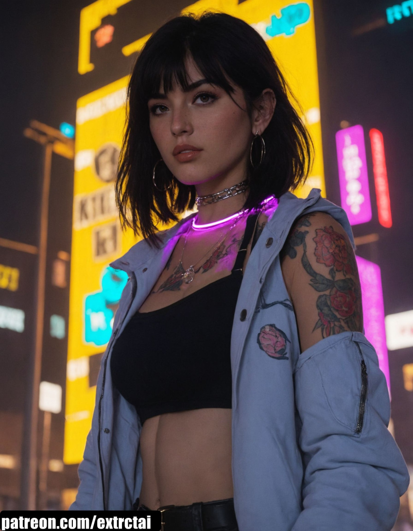 cyber cyberpunk edgy futuristic glowing_up neon_lights streetwear techwear tokyo_vibes