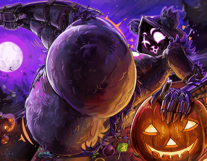 1girls 2024 alamanderarts anthro ass big_ass bottom_heavy breasts bubble_butt dat_ass fat_ass female female_only fortnite halloween huge_ass large_ass legs_up looking_at_viewer raven_team_leader solo thick_ass thick_thighs wide_hips wink winking_at_viewer