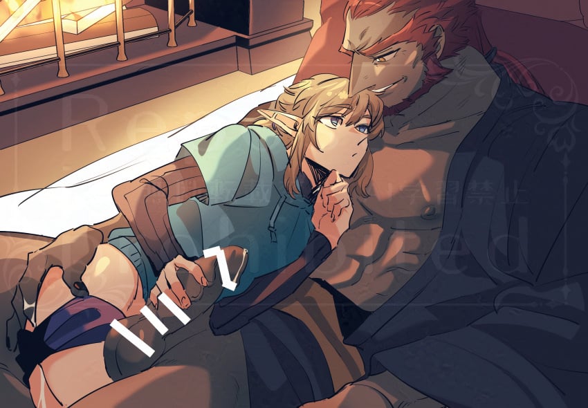 anal anal_fingering ass_grab ganondorf ganondorf_(tears_of_the_kingdom) gay interracial jerkingoff_another link link_(tears_of_the_kingdom) male male/male male_only older_man_and_younger_boy rani_grb size_difference tears_of_the_kingdom the_legend_of_zelda the_legend_of_zelda:_tears_of_the_kingdom twink_and_daddy