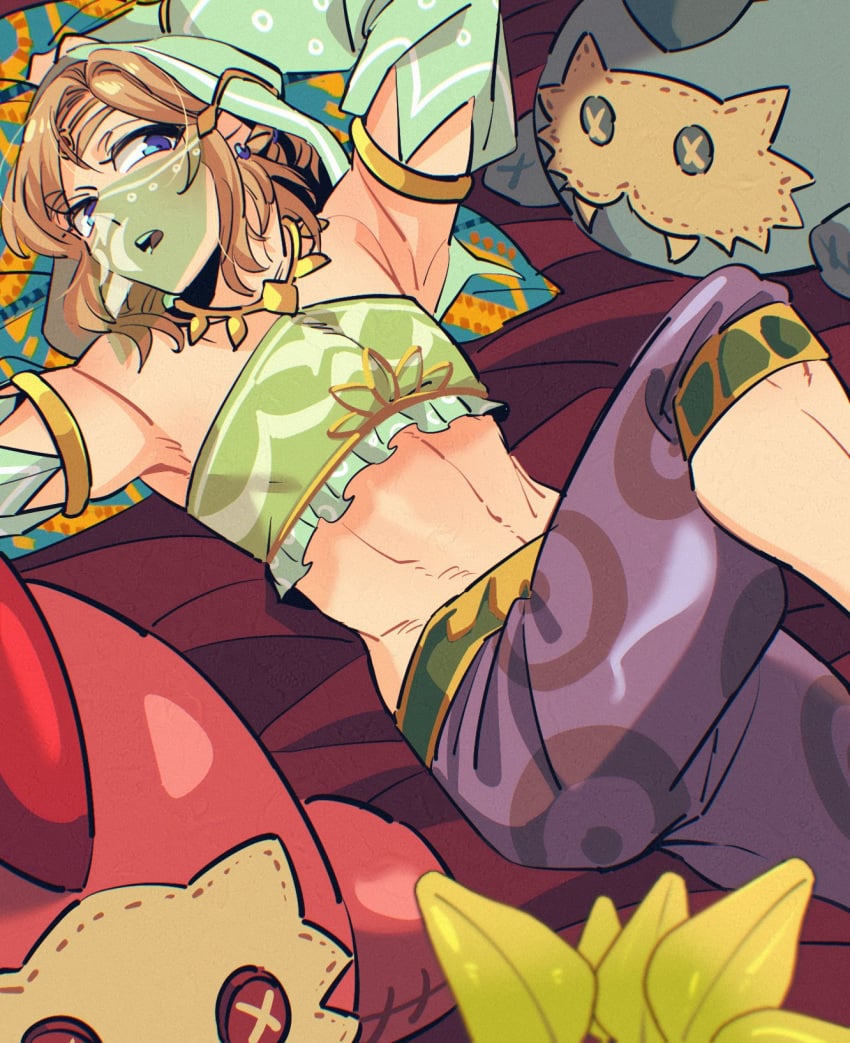 breath_of_the_wild crossdressing femboy gerudo_link harem_outfit link link_(breath_of_the_wild) male_only midriff pretty_boy rani_grb the_legend_of_zelda the_legend_of_zelda:_breath_of_the_wild veil