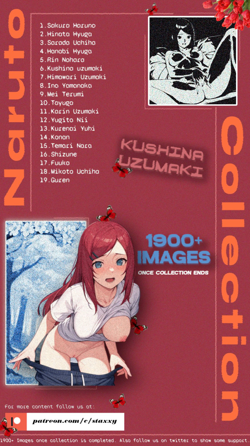 ai_generated big breasts breasts_out fingering kushina_uzumaki large_breasts medium_breasts naruto naruto_(classic) naruto_(series) naruto_shippuden removing_clothing removing_panties spread_legs undressing undressing_self wide_ass