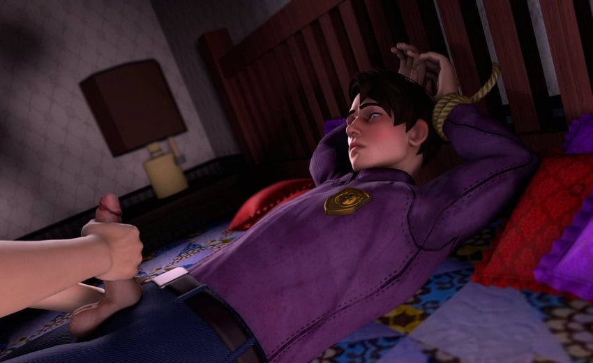 cock five_nights_at_freddy's five_nights_at_freddy's:_sister_location handjob jomerobenno male michael_afton source_filmmaker