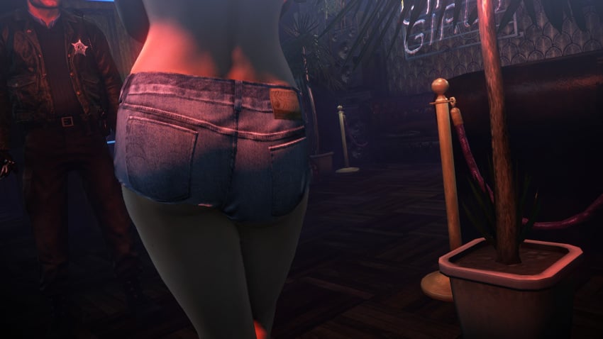 3d ass ass_focus denim_shorts edit hitman hitman_absolution io-interactive screenshot screenshot_edit smoking strip_club stripper tara_mcgowan video_games