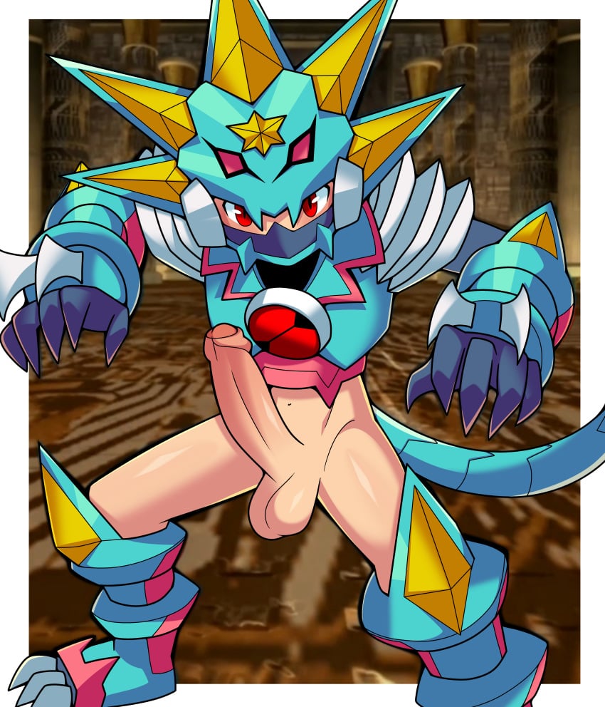 beast claws cock commission male_only mega_man mega_man_battle_network megaman.exe rockman_exe_(character) yuunsfw