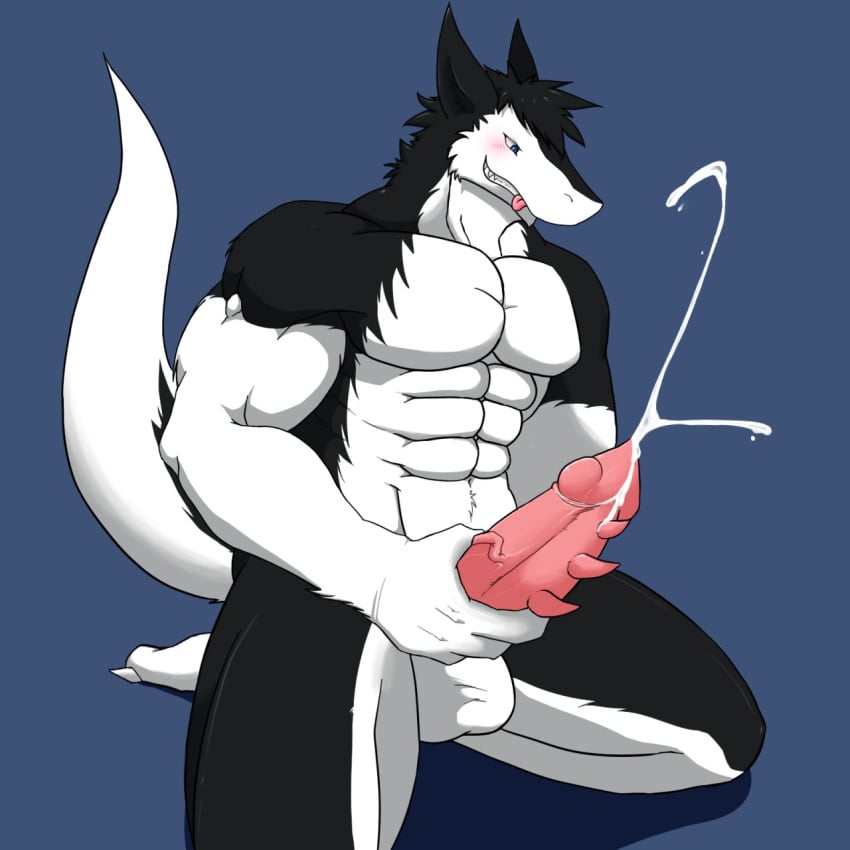 1boy abs anthro balls barefoot biceps big_balls blush claws cum cum_on_penis cumshot discordnight dong2fm erection fur looking_down male male_only manly masturbation muscles nude orgasm pecs penis sergal sharp_claws sharp_teeth sitting smile solo teeth thick_penis toe_claws tongue tongue_out