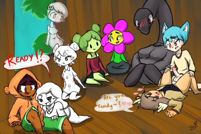 3boys 6+girls black_skin blush_lines canisfidelis carmen_(the_amazing_world_of_gumball) carrie_krueger cartoon_network cheating_girlfriend clothed_sex darwin_watterson double_bun erection female green_skin group gumball_watterson hetero hood_up human humanized leslie leslie_(tawog) male mammal masami_yoshida molly_collins penis penny_fitzgerald speech_bubble teri_(tawog) the_amazing_world_of_gumball the_amazing_world_of_gumball_(human) tree_house treehouse uncensored white_skin young