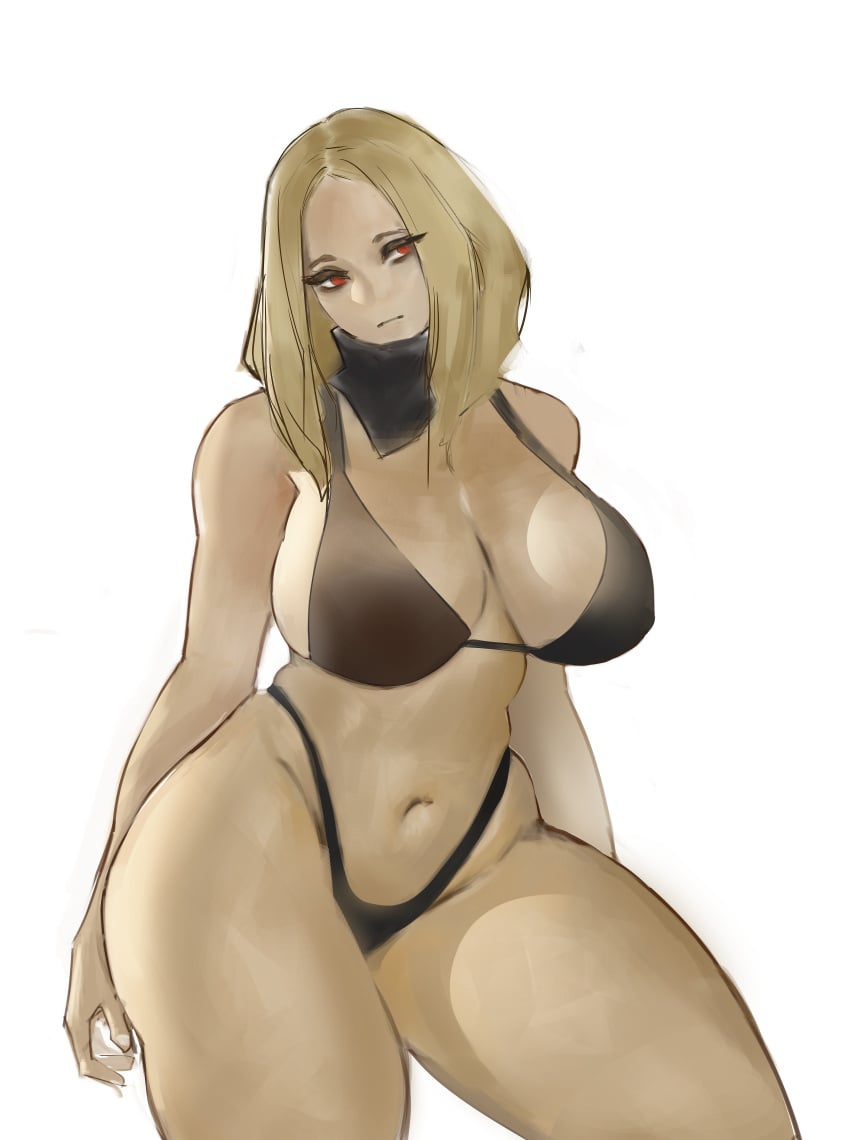 1girls blonde_hair dark-skinned_female decima99 gravity_rush kat_(gravity_rush)