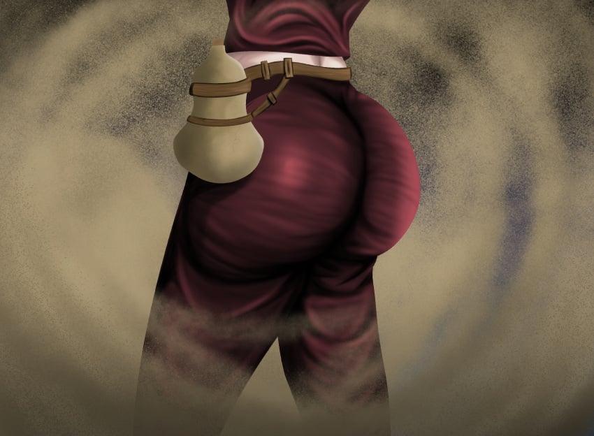 ass ass_focus big_ass crop_top fanart fat_ass gaara gay luckyarts naruto naruto_(series) naruto_shippuden sand twink