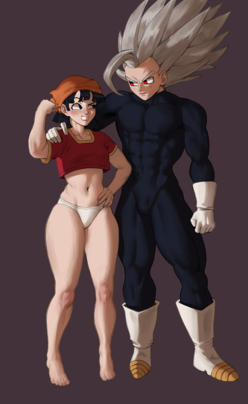 athletic_female athletic_male beast_gohan daughter dragon_ball dragon_ball_super dragon_ball_z father father_and_daughter imminent_sex incest male minas_hand pan pan_(dragon_ball) panties son_gohan taboo thick_thighs thighs underwear