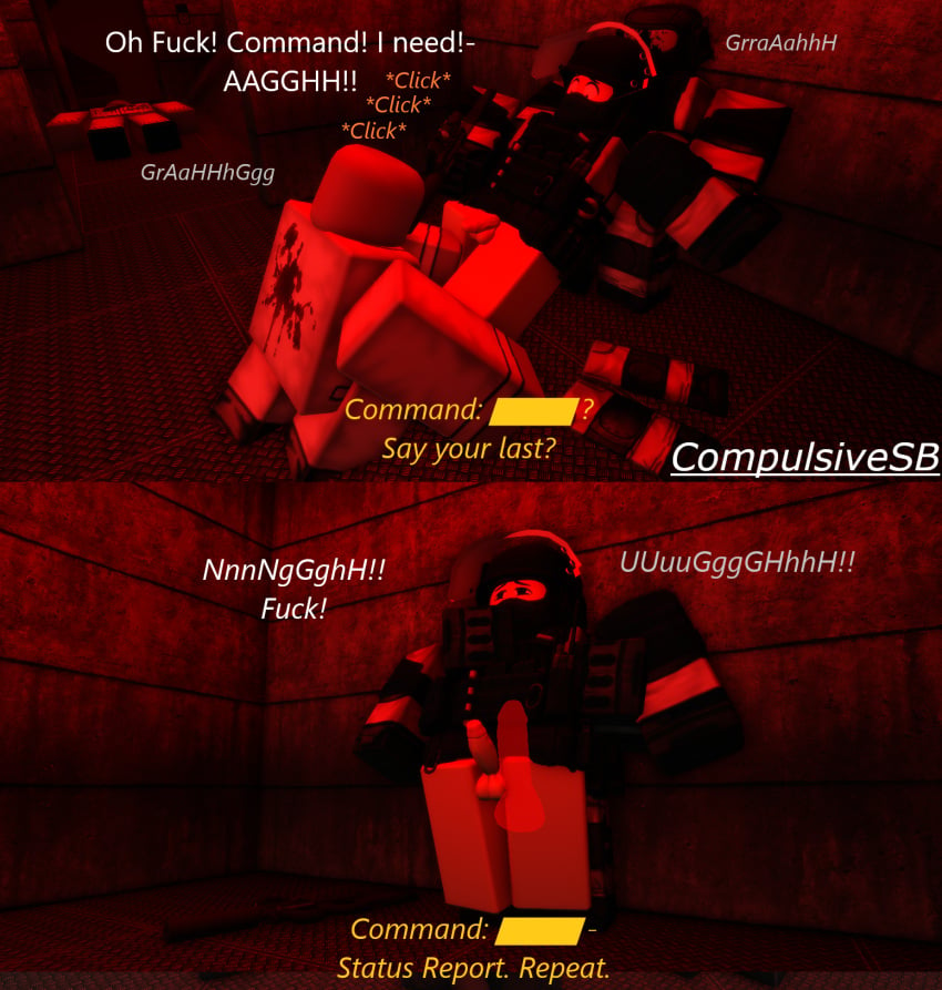 3d afraid aggressive artist_name comic comic_page compulsivesb dialogue doctor english_text flaccid flaccid_penis gay gay_rape gay_sex gun half-dressed half_naked half_nude military military_clothing military_uniform penetration penetration_from_behind rape raped_by_enemy ripped_clothing ripped_pants roblox robloxian scp_foundation scp_guard self_upload small_penis tagme text weapon x-ray zombie zombies