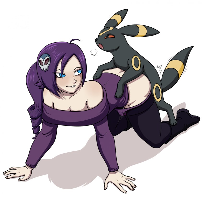 blue_eyes clothed clothing doggy_style duo eeveelution female feral feralcatalyst from_behind_position generation_2_pokemon hair hi_res human interspecies male male/female mammal nintendo panties panties_down partially_clothed penetration pokemon pokemon_(species) pokephilia purple_clothing purple_hair sex size_difference small_dom_big_sub umbreon underwear underwear_down vaginal_penetration vaginal_penetration zone-tan zoophilia