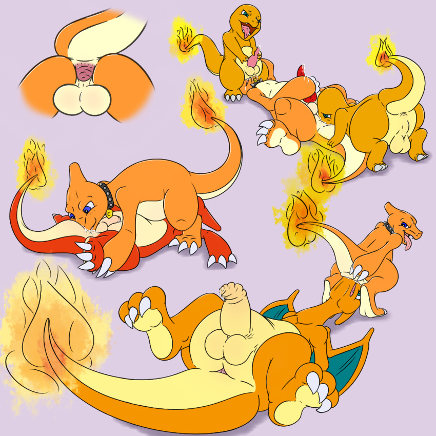 alternate_color anus balls charem_(character) charizard charmander charmeleon collar crouching duo erection facesitting fire gaping gaping_anus group group_sex humanoid_penis long_foreskin lying male masturbation multiple_images naughty_face nintendo on_back opencanvas oral penis pokémon_(species) pokemon pokemon_(species) precum rear_view scalie sex size_difference small_dom_big_sub snout_fuck solo tapering_penis threesome tongue tongue_out tygre_(artist) uncut video_games wings yaoi