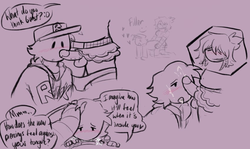1boy 1futa balls blowjob cum cum_in_mouth deepseatrenches deepthroat doodle duo forsaken_(roblox) from_behind from_behind_position futa_on_male futanari guest_(roblox) hand_on_head intersex male noob noob_(forsaken) noob_(roblox) open_mouth oral oral_sex party_noob_(forsaken) penis penis_out roblox roblox_game robloxian sucking_penis text text_bubble