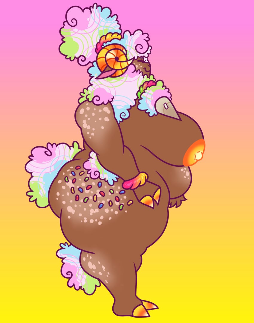 bbw big_breasts breasts cleavage dapper_little_arts female furry huge_breasts nipples overweight tagme thick_thighs wide_hips