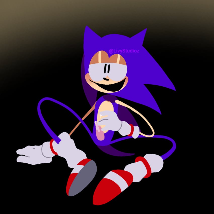 blush creepypasta cum cum_on_fingers friday_night_funkin livyestolive livystudioz_(artist) rewrite_(sonic.exe) sonic.exe sonic.exe_(series)