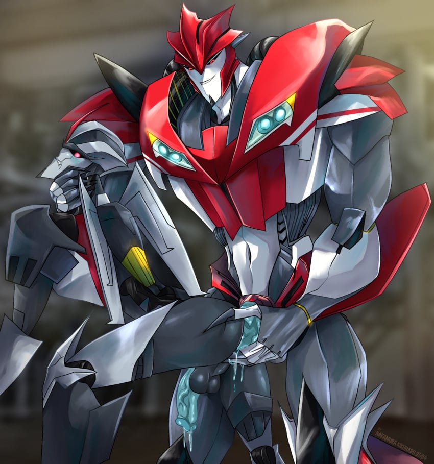 bondage gay knock_out_(transformers) robot starscream transformers transformers_prime yaoi