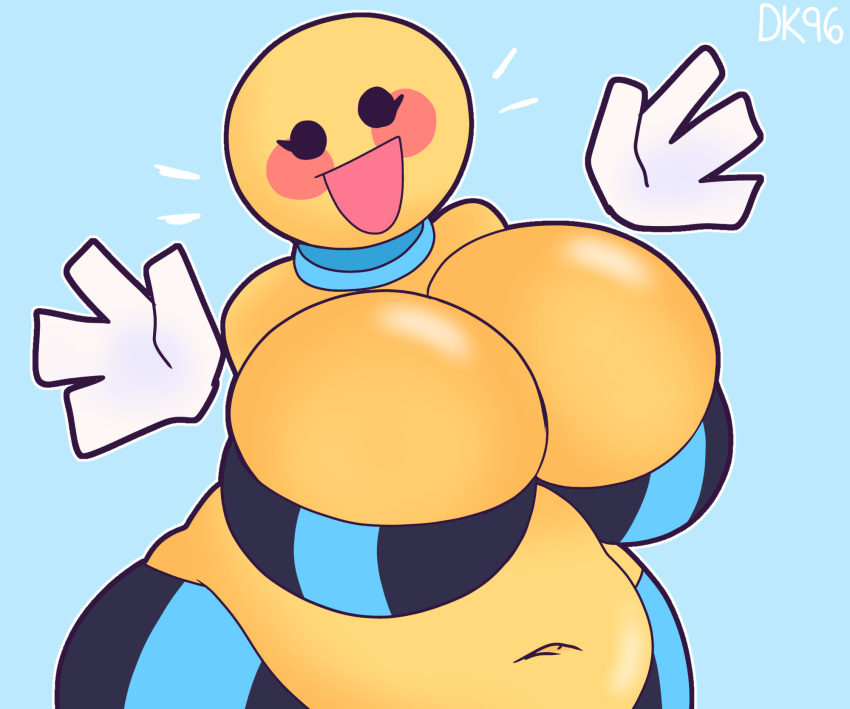 ally_(daisykitty96) belly big_belly big_breasts breasts chubby chubby_belly chubby_female daisykitty96 female silly yellow_skin