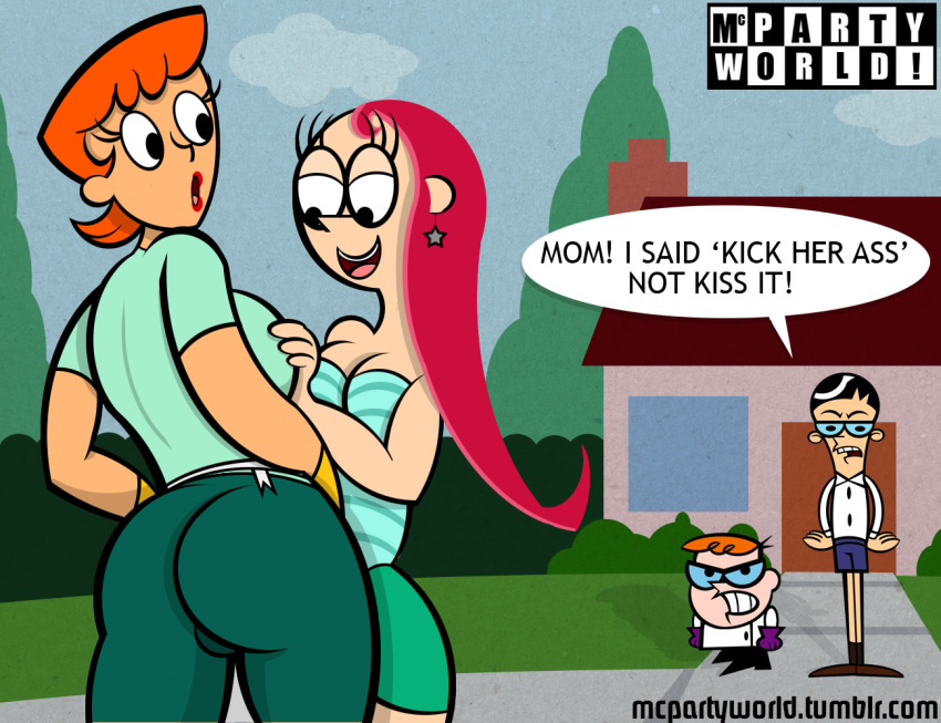 2milfs ass breasts cartoon_network dexter dexter's_laboratory dexter's_mom female grope imminent_sex imminent_yuri large_breasts mandark mcpartyworld milfs mother_and_son mothers_and_sons multiple_girls oceanbird_astronomonov yuri