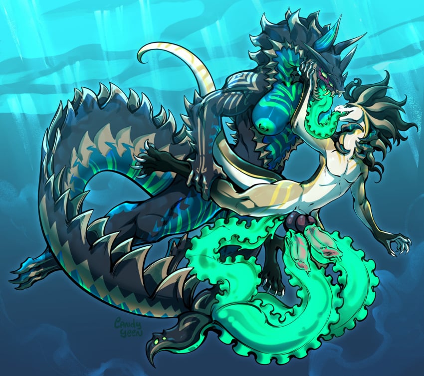 anal anal_sex anthro candy.yeen duo female goo_creature hi_res itzpaktli_(itzali) male male/female oral oral_penetration penetration penile penis_milking reptile scalie sea sex snake sudz tentacle tentacle_in_ass tentacle_in_mouth tentacle_penetration tentacle_sex translucent translucent_body underwater underwater_sex water