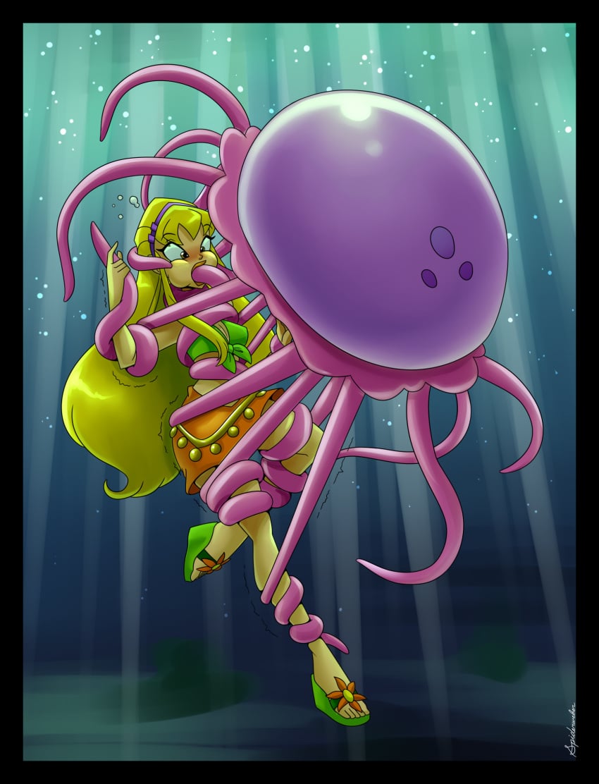 asphyxiation choking choking_on_cock drowning jellyfish spiderweber stella_(winx_club) submerged tagme tentacle throat_fuck underwater winx_club zoophilia