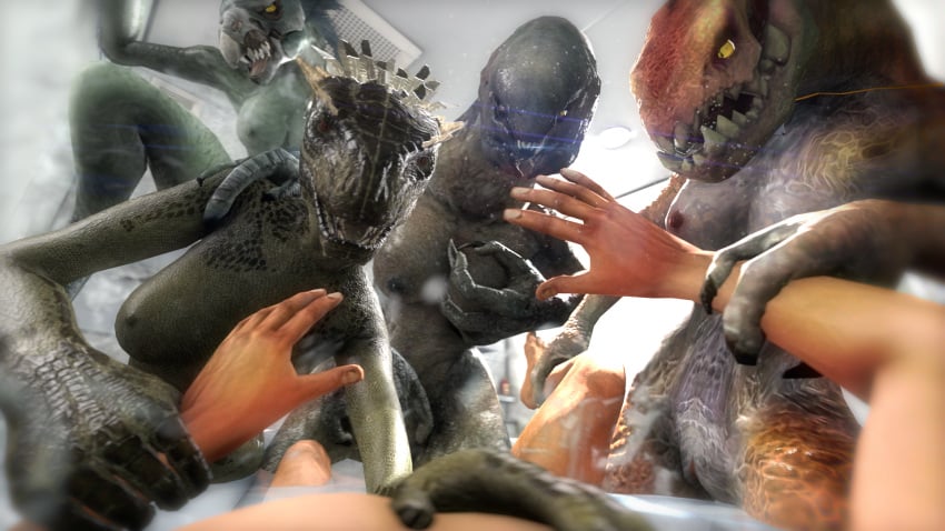 2015 3d alien alien/human alien_girl anthro argonian bath bathroom bathtub breasts crossover dragon-v0942 erect_nipples female female_kig-yar female_sangheili group halo_(series) human humanoid ibie'shan interspecies kig-yar large_breasts looking_at_viewer male male/female male_human/female_alien male_human/female_anthro male_human/female_humanoid mammal masturbation nipples nude open_mouth penetration pov pussy reptile sangheili scales scalie skirmisher skyrim source_filmmaker straight t'vaoan the_elder_scrolls vaginal_penetration water wet