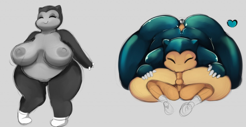 angelbreed anthro anthrofied big_breasts breasts closed_eyes color fellatio female female_on_top fur furry heart huge_breasts human interspecies large_breasts larger_female male male/female mammal nintendo oral overweight overweight_female paizuri penis pokémon_(species) pokemon pokephilia sex size_difference smaller_male snorlax straight video_games