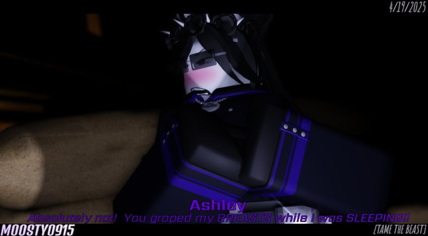 1girls 2025 3d ashley_(moosty) belt big_breasts black_belt black_clothing black_coat black_eyes black_gloves black_hair black_rose blush breasts character_name clothed clothed_female coat covering_breasts dated dialogue discord_tag dragon dragon_girl english_text female female_focus fully_clothed fully_clothed_female gloves grave/digger lantern letterbox letterboxed light_blush long_hair looking_away military military_uniform moosty mortician_(grave/digger) necklace open_mouth original_character purple_accents roblox roblox_game robloxian rose sandbag sandbags sunglasses text webbing white-skinned_female white_skin