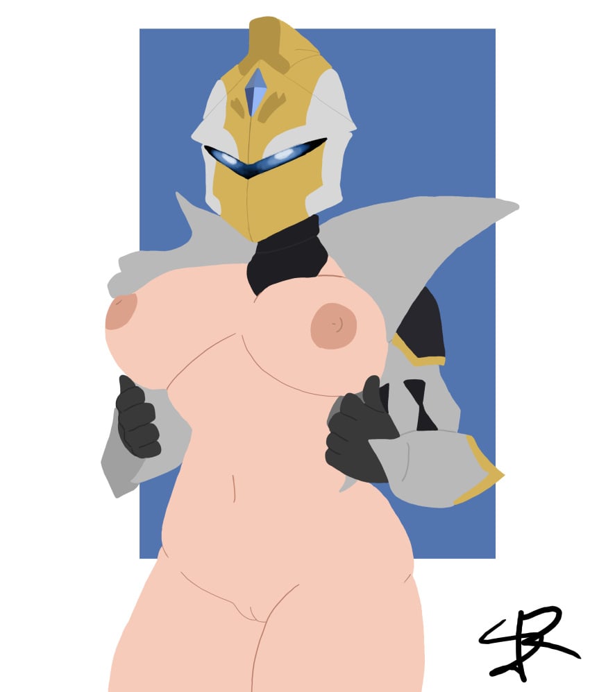 1girls big_breasts breasts_out commissions_open female female_knight female_only fortnite fortnite:_battle_royale gloves glowing_eyes helmet imminent_sex jacket looking_at_viewer pussy simple_background spectra_knight_(fortnite) stupidroach thick_thighs white_background