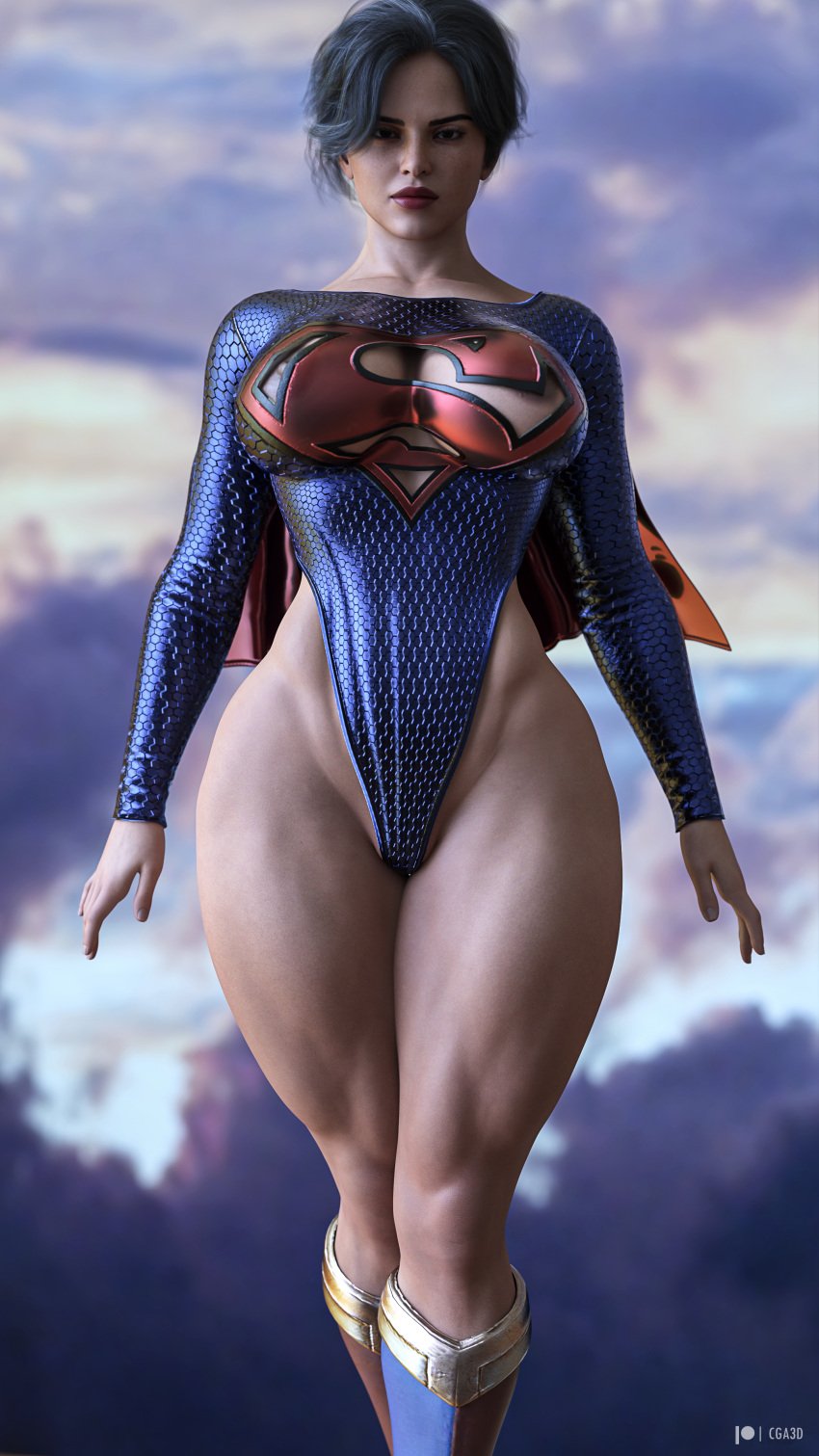 1girls 3d 3d_render actress alien alien_girl alien_humanoid alternate_version_available big_ass big_breasts black_hair cape celebrity cga3d child_bearing_hips cleavage cleavage_cutout clothed clothed_female clothing clothing_cutout curvaceous curvaceous_female curvaceous_figure curves curvy curvy_body curvy_female curvy_figure curvy_hips curvy_thighs dc erotichris female female_focus female_only fit fit_female flying footwear freckles hourglass_figure huge_ass huge_breasts kryptonian large_ass large_breasts leotard light-skinned_female light_skin looking_at_viewer makeup pale-skinned_female pale_skin patreon_logo patreon_username photorealistic realistic red_lipstick sasha_calle short_hair skin_tight skindentation skinsuit supergirl superheroine thick_thighs toned toned_body toned_female toned_stomach voluptuous voluptuous_female watermark wide_hips