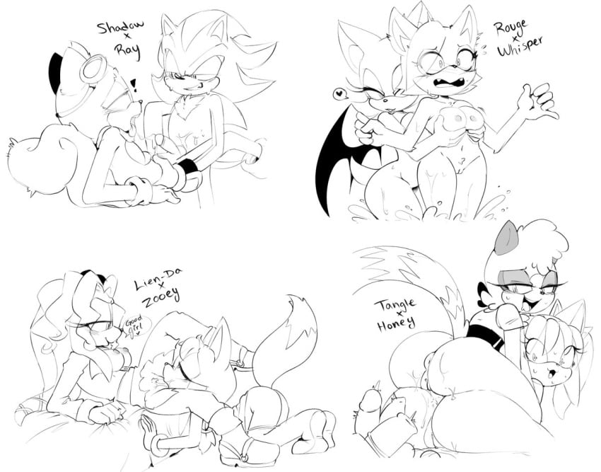 2boys 6girls anthro ass bat big_ass breasts breasts_out cum echidna embarrassed feline female/female female_on_female fox gay gay_sex good_girl groping groping_breasts groping_from_behind hedgehog honey_the_cat huge_ass large_ass lemur lesbian_domination lesbian_sex licking_pussy lien-da male/male multiple_penises naked penetration pussy ray_the_flying_squirrel rouge_the_bat shadow_the_hedgehog squirrel sweat tail tangle_the_lemur tenshigarden thick_legs thick_thighs torn_pants vagina whisper_the_wolf wings wolf zooey_the_fox