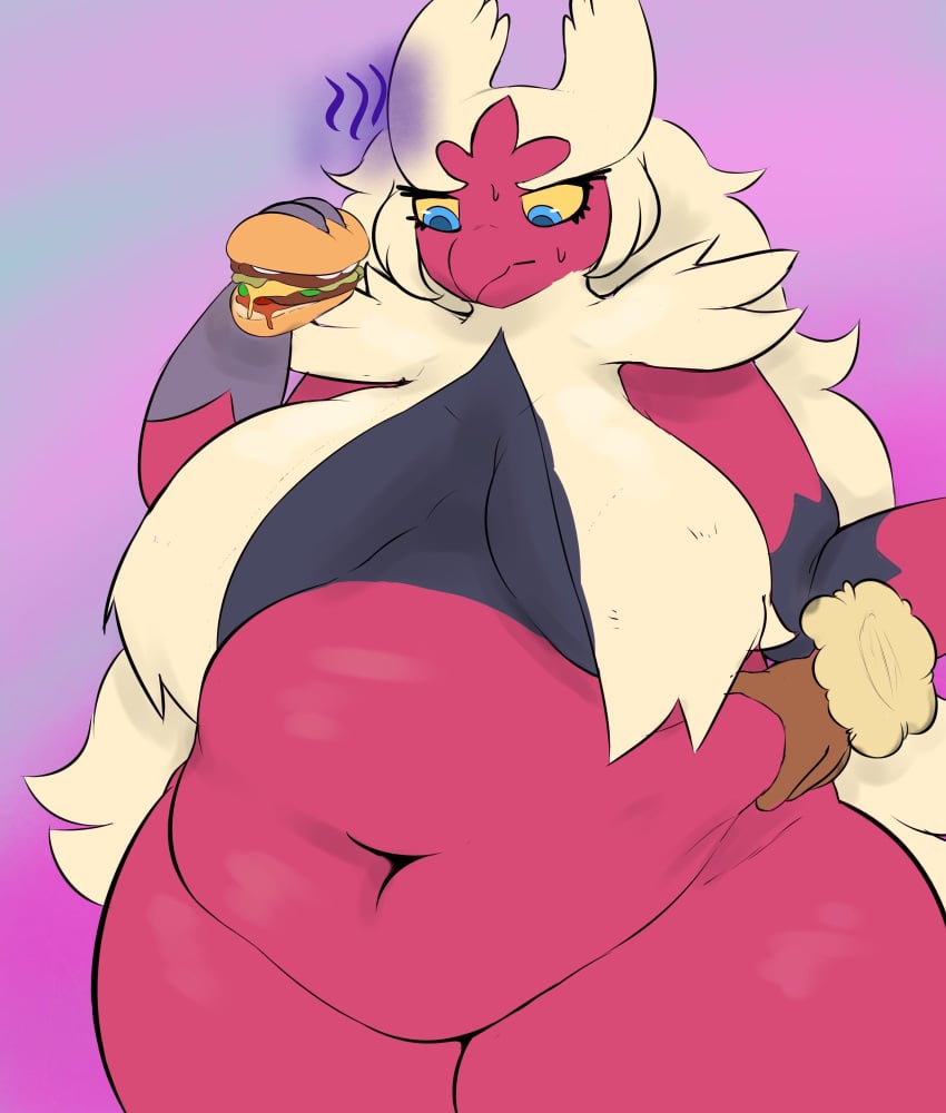 bbw big_breasts blaziken breasts cleavage female furry huge_breasts overweight plantedpot pokemon pokemon_(species) tagme thick_thighs wide_hips