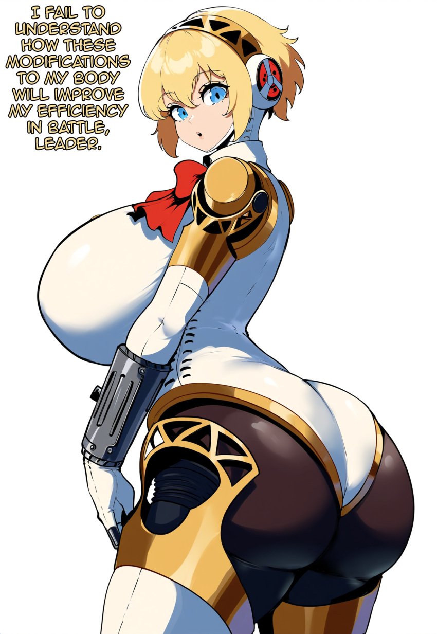 ai_generated aigis_(persona) ameanon ass big_ass big_breasts breasts huge_ass huge_breasts large_ass large_breasts persona persona_3 robot robot_girl robot_humanoid thick_thighs