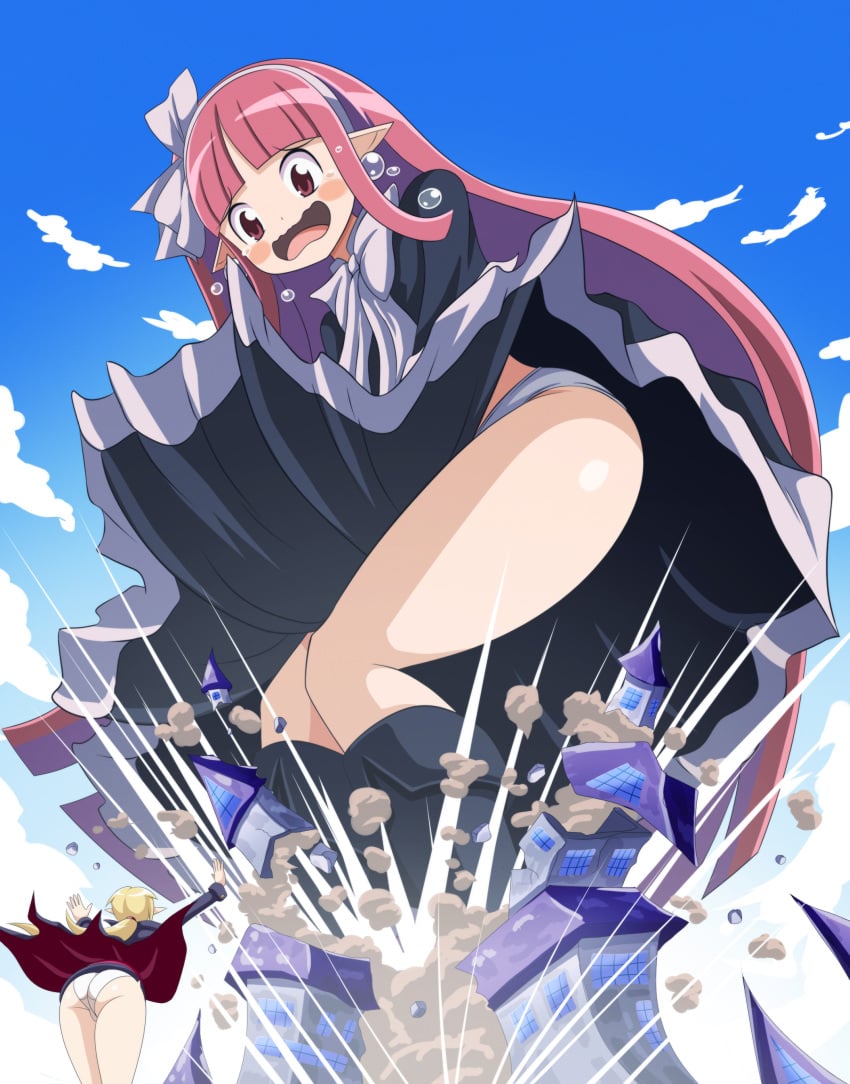 ass disgaea giantess jenny_secret mage_(disgaea) nippon_ichi_software panties professor_(disgaea) skirt thedaibijin thick_ass up