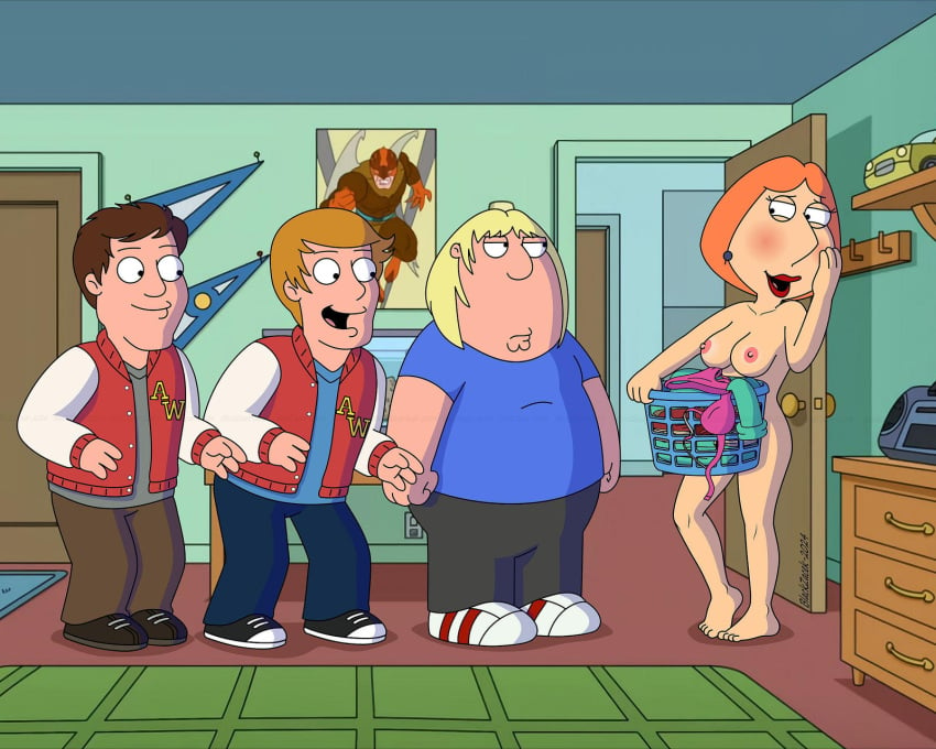 blackzacek chris_griffin family_guy lois_griffin nude_female