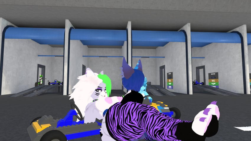 anal furry go_kart roxanne_wolf_(fnaf) vrchat