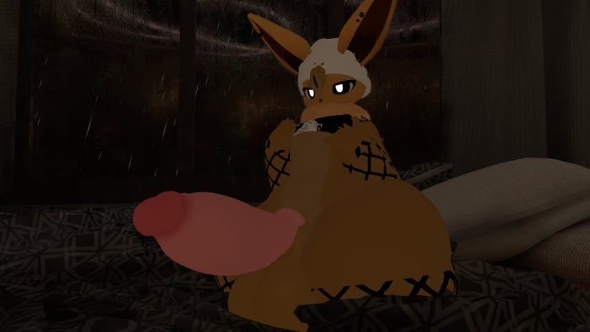 1boy big_penis eevee femboy fernretriever huge_cock penis pokemon pokemon_(species) tagme thick_thighs wide_hips