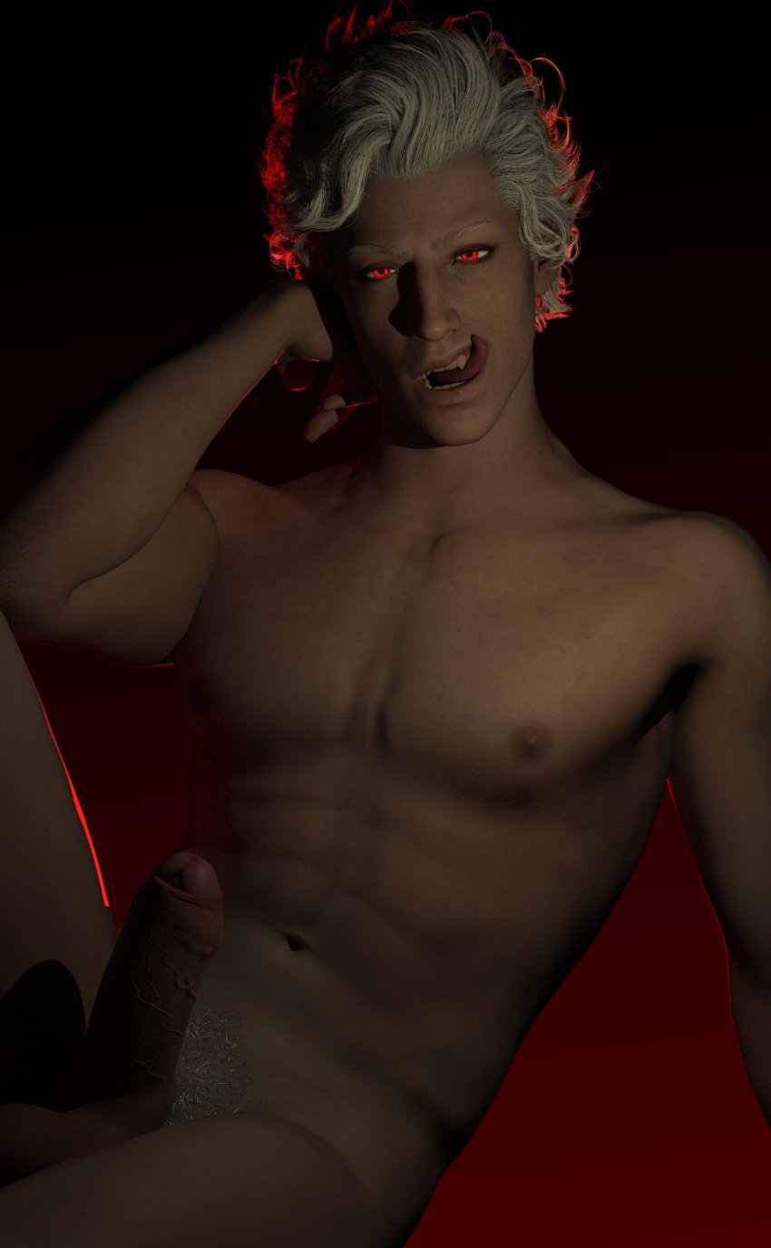 3d astarion astarion_(baldur's_gate) baldur's_gate_3 licking_lips male male_only solo_male