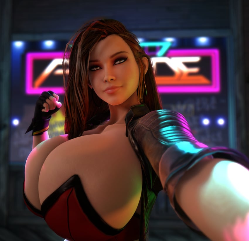 1girls 3d 3d_(artwork) abs absurd_res absurd_resolution absurdres alternate_breast_size asymmetrical_hair belt big_breasts big_hips blaze_fielding breasts breasts_bigger_than_head breasts_bigger_than_torso brown_hair brown_hair_female clothed clothed_female cropped_jacket earrings exposed_midriff female female_only fingerless_gloves gigantic_breasts gloves hi_res high_resolution highres hips hoop_earrings hoop_earrings_oversized huge_breasts human human_female human_only jacket large_breasts large_hips long_hair loose_belt midriff panties panties_peek panty_peek selfie selfie_pose slim_waist small_waist streets_of_rage streets_of_rage_4 string_panties thin_waist underwear upper_body vaako very_long_hair visible_underwear wide_hips