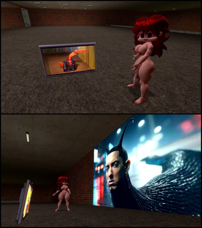 1girls 3d areolae barefoot breasts completely_nude completely_nude_female female female_only friday_night_funkin full_body garry's_mod gf_fnf_fan girlfriend_(friday_night_funkin) meme naked naked_female nipples nude nude_female pussy self_upload smiling_friends solo solo_female tv_show