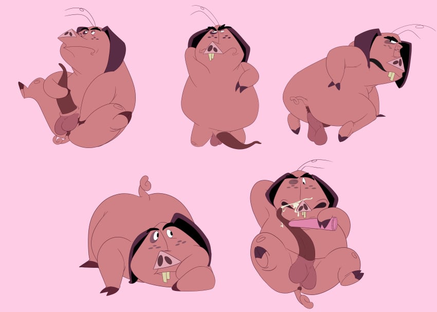 absurd_res alvaro_(el_arca) animal_genitalia animal_penis annoyed anthro anus arm_on_face ass ass_up balls bent_legs bent_over bob-jiggles bodily_fluids buckteeth cheek_bulge closed_eyes cum cum_on_face cum_on_self curled_tail domestic_pig ejaculation el_arca erection eyebrows genital_fluids genitals hair_strands half-closed_eyes hand_behind_head hand_on_butt hand_on_ground hand_on_leg hand_on_penis hand_on_thigh hi_res holding_penis hooves kneeling legs_up looking_aside looking_at_viewer looking_back looking_pleasured looking_up lying male male_only mammal masturbation narrowed_eyes on_back on_front open_mouth orgasm overweight overweight_anthro overweight_male penile penis pink_background pink_body porcine_penis rounded_ears sex_toy simple_background sitting snout solo spots spotted_face spread_legs spreading suid suine sus_(pig) tail teeth thick_eyebrows vibrator vibrator_on_penis