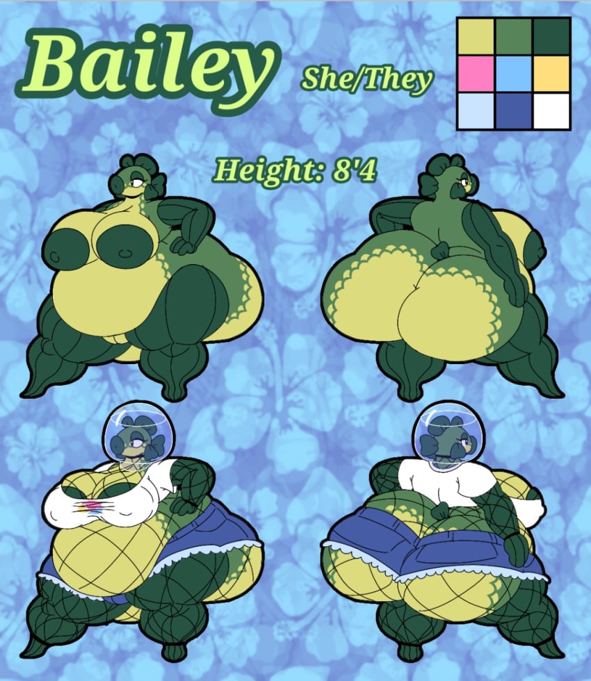 animal_humanoid anthro aquarium areola ass ass_cleavage bailey_(faucyv) belly big_areola big_belly big_breasts big_butt big_nipples big_pussy bottomwear bowl breasts butt_crack cleavage clothed clothing colored container digital_drawing_(artwork) digital_media_(artwork) faucyv female fin fish fish_bowl fish_head fish_humanoid fish_tail fishnet_clothing flat_colors full-length_portrait genitals hi_res huge_areola huge_belly huge_breasts huge_butt huge_nipples huge_thighs humanoid marine marine_humanoid model_sheet multicolored_body nipples portrait pussy shorts solo tail thick_thighs three-quarter_portrait vivarium water