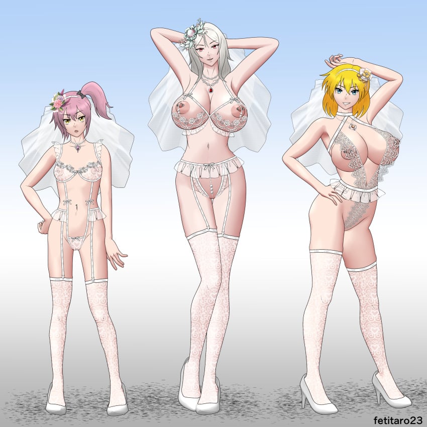 1girls 3girls age_difference arms_up big_boobs big_breasts big_tits black_hair_ribbon blonde blonde_female blonde_hair blonde_hair_female blue_eyes blue_eyes_female boobs breast_size_difference breasts breasts_size_difference carrera_(tensei_shitara_slime_datta_ken) eyebrows_visible_through_hair eyelashes_visible_through_hair female female_only fetitaro23 hair_between_eyes hair_ribbon hand_behind_head hands_behind_head height_difference high_heels hourglass_figure huge_boobs huge_breast huge_tits large_boobs large_breasts large_tits legs legwear long_hair long_hair_female massive_boobs massive_breasts massive_tits nipple_piercing non-human one_arm_up pierced_nipples pointy_chin red_eyes red_eyes_female simple_background tensei_shitara_slime_datta_ken testarossa_(tensei_shitara_slime_datta_ken) that_time_i_got_reincarnated_as_a_slime thick_legs thick_thighs thigh_highs thighhighs thighs tits ultima_(tensei_shitara_slime_datta_ken) uncensored uncensored_breasts wedding_lingerie white_hair white_hair_female white_high_heels white_legwear white_thighhighs woman woman_only yellow_eyes yellow_eyes_female