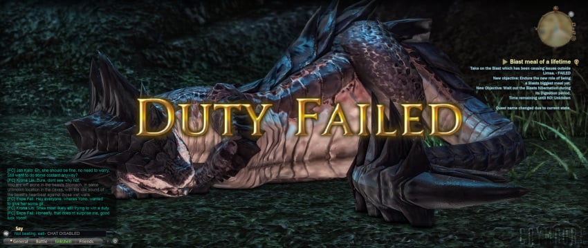 crymoorerka_(artist) digestion female_prey feral feral_pred final_fantasy_xiv game_over gameplay_mechanics oral_vore unwilling_prey vore