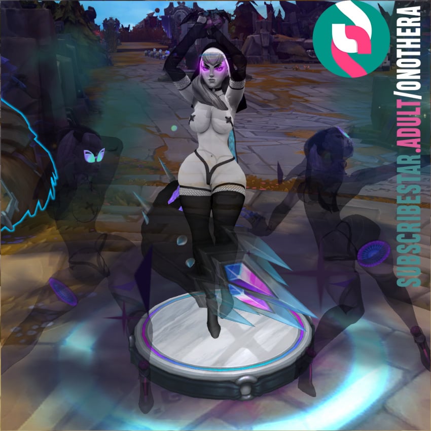 evelynn league_of_legends mod nun nun_outfit onothera