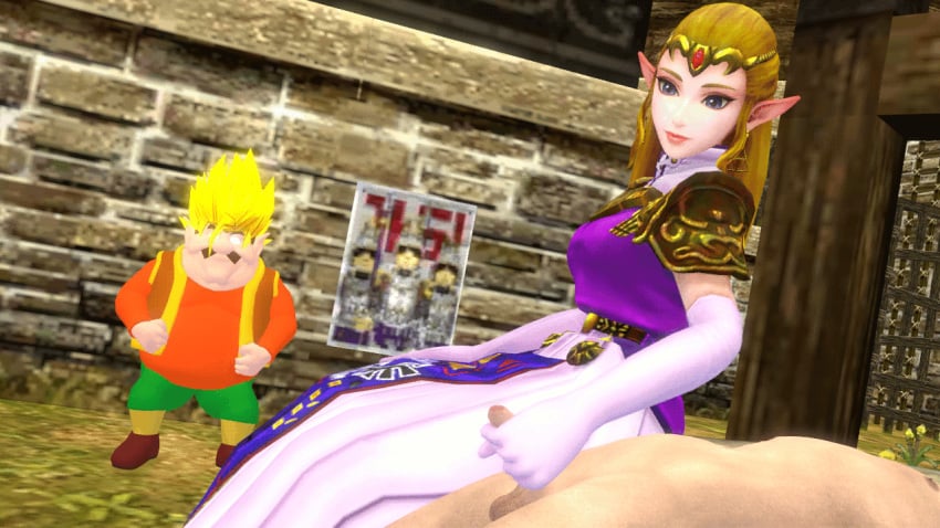 1girls 3d animated cd-i clothed_female_nude_male dragon_ball esk female gloves handjob mature_female morshu nintendo ocarina_of_time pointy_ears princess_zelda royalty source_filmmaker super_saiyan the_legend_of_zelda the_legend_of_zelda_(cd-i) zelda_(ocarina_of_time)