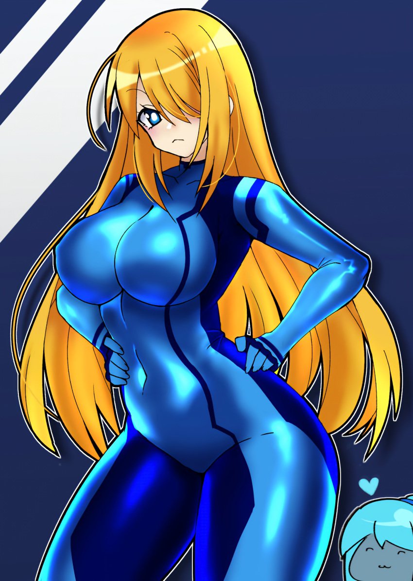 big_breasts big_breasts metroid samus_aran thick_legs thick_thighs zero_suit zero_suit_samus