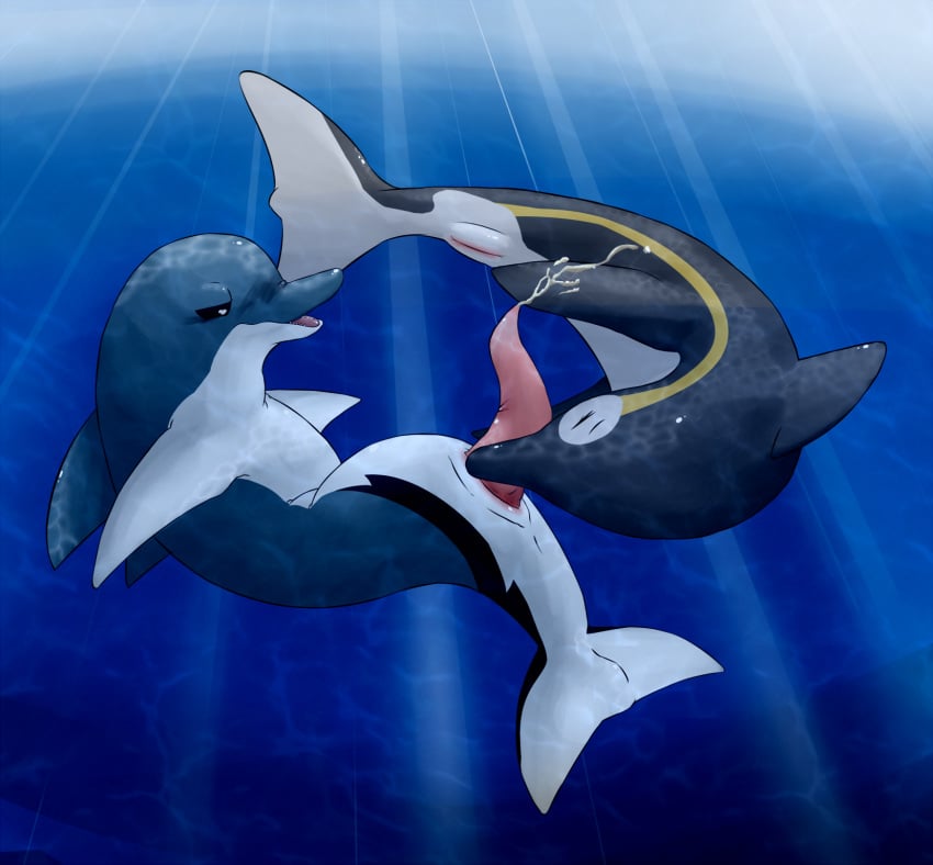 2015 cetacean cum dolphin duo erection fellatio female feral male mammal marine oral penis pussy ryloo sex slit straight underwater water