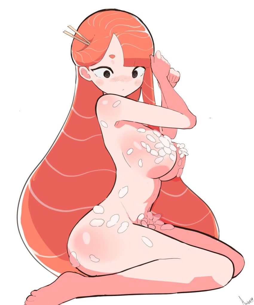 1girl 1girls akisas99 background big_boobs big_breasts blank_background breasts brown-eyed_female brown_eyes busty busty_female busty_girl completely_naked completely_naked_female completely_nude completely_nude_female exposed fully_naked fully_nude ginger ginger_hair inframammary_fold large_boobs large_breasts legs_folded looking_sideways looking_to_the_side monotone_background naked naked_female naked_woman nude nude_female nudity oc one_color_background orange-haired_female orange_eyebrows orange_hair orange_hair_female original original_art original_artwork original_character original_female_character plain_background posing posing_for_the_viewer posing_naked posing_nude rice seiza sitting sitting_on_knees sitting_on_leg solid_color_background topless topless_female white_background