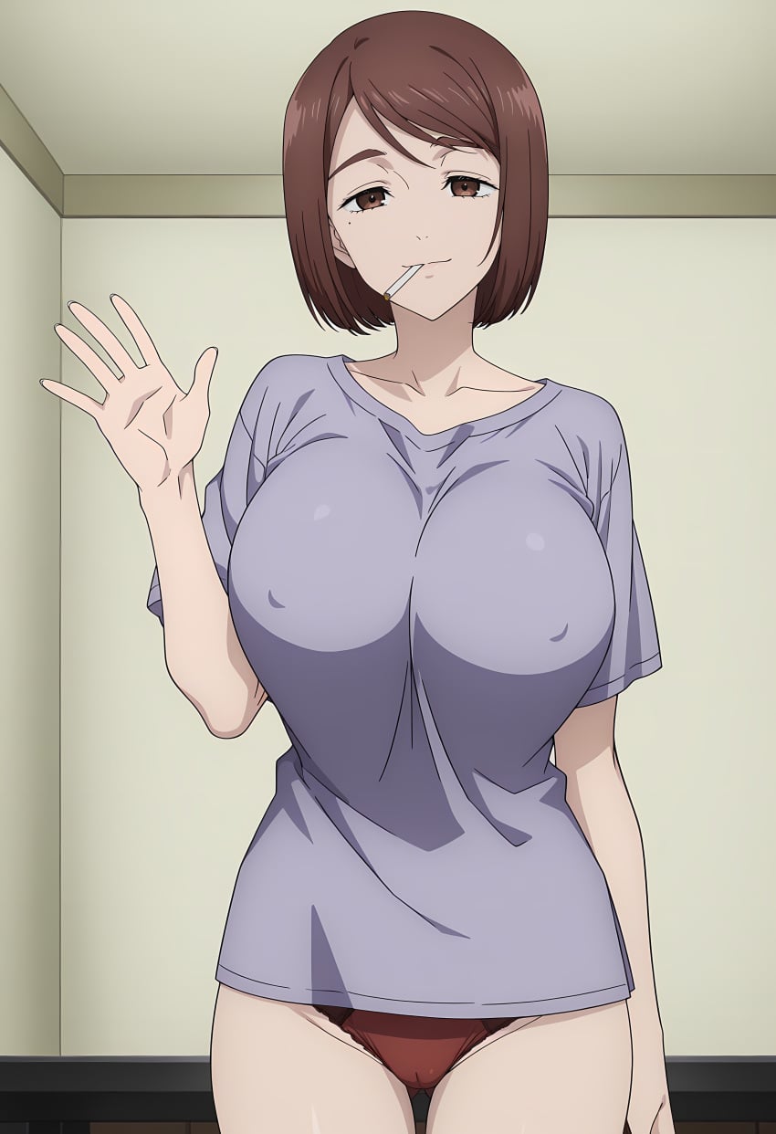 1girls ai_generated aindroidparanoid ass big_ass big_breasts big_butt breasts busty butt curvy cute fat_ass female female_only hair hi_res hips huge_breasts human jujutsu_kaisen large_ass large_breasts legs narrow_waist nipples panties shoko_ieiri slim_waist solo tagme thick_ass thick_thighs voluptuous waist wide_hips