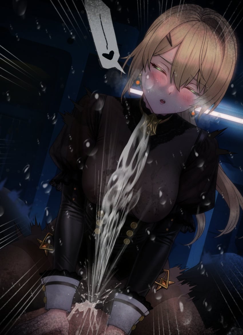 1boy 1girls alternate_version_at_source alternate_version_available art_undertaker blonde_hair blush bodystocking breasts closed_eyes clothed_female_nude_male clothing cowgirl_position female girls'_frontline girls'_frontline_2:_exilium happy happy_sex heavy_breathing long_hair male medium_breasts nipples nipples_visible_through_clothing one_eye_closed open_mouth orgasm pov pussy_juice sex sextans_(girls'_frontline_2) spoken_heart squirting steam steaming_body straddling sweat sweatdrop vaginal vaginal_penetration vaginal_sex variant_set